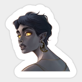 ELF YELLOW EYES Sticker